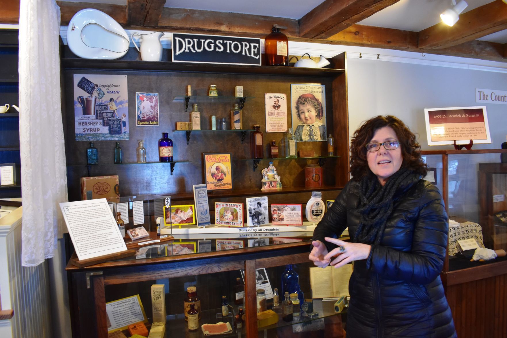Drug store display a peek into country doctors' lives